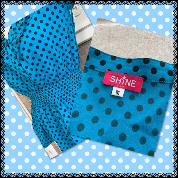 Shine polka dot blouse, size M - Picture 4 of 4